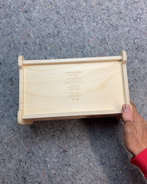 Lovevery Wooden Sensory Bin with Assorted Blocks