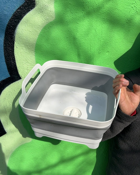 EEEkit Collapsible Dish Tub with Drain Plug