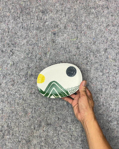 MU:DS Ten Symbols of Longevity Hand-painted Korean Plate