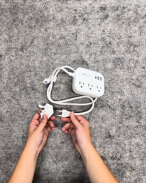 Aitengwe Travel Power Strip with USB Ports and UK & EU Adapter Plugs