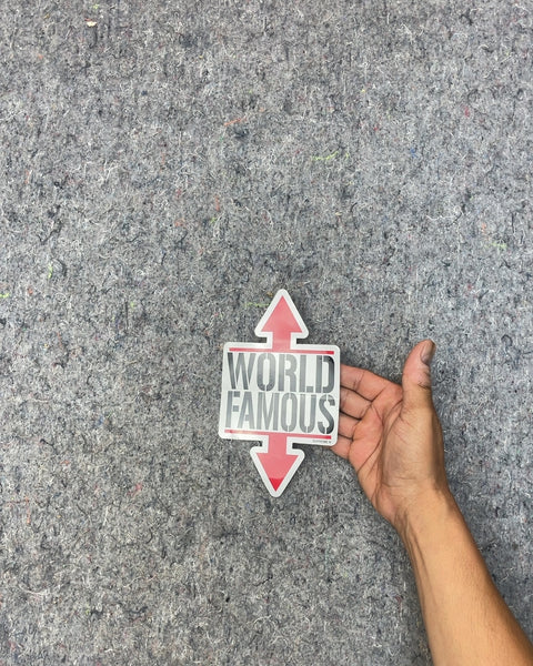 Supreme World Famous Sticker