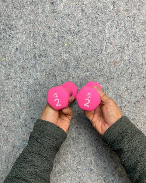 Pink Dumbbells, 2 lbs