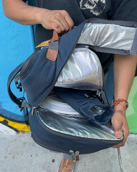 Brand New Sunflora Picnic Backpack with Wine Glasses and Silverware