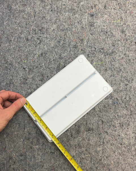 White Two-Compartment Tray, 5x9"