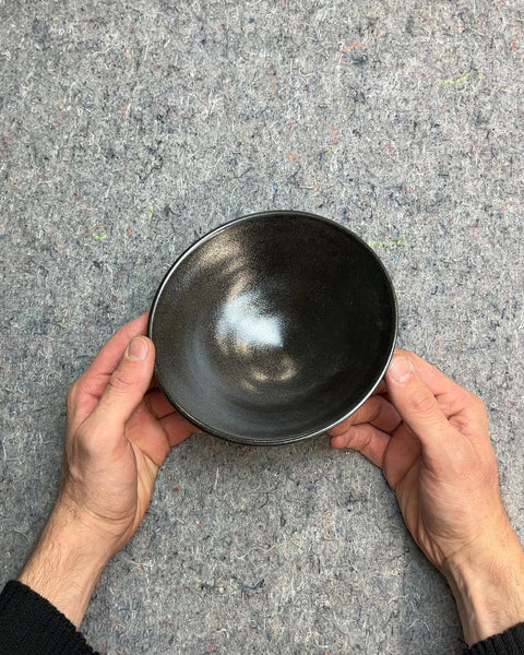 The Prettiest Japanese Black Ceramic Bowl