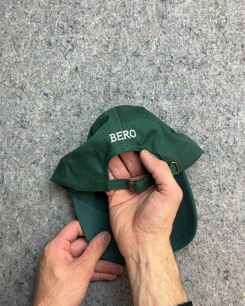 Bero Green Baseball Cap with Embroidered Can