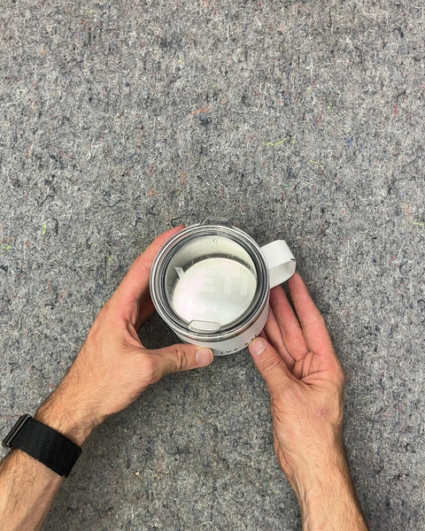 Yeti White Insulated Mug with Lid