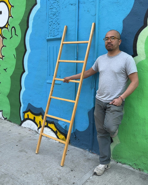 Decorative Wooden Blanket Or Towel Ladder, W20xH70"