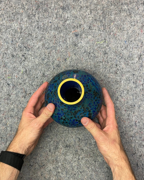 Vintage Chinese Cloisonné Vase, H8.5"