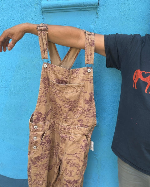 Brand New We The Free Printed Overalls, Size S