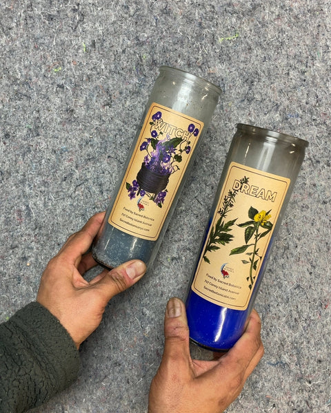 Two Sacred Botanica Intention Candles