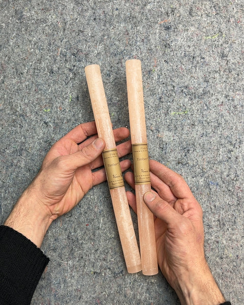Vance Kitira Pink Sand Timber Taper Candles