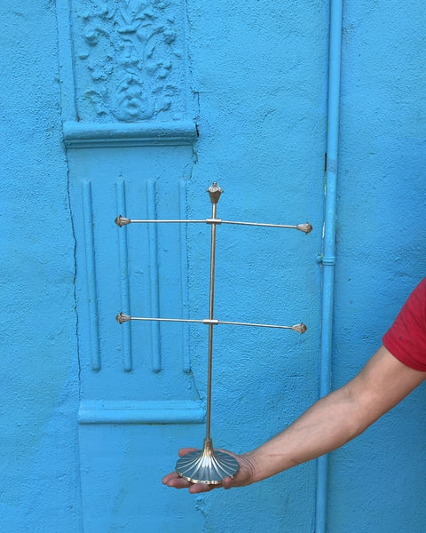 Silver-Tone Jewelry Display Stand