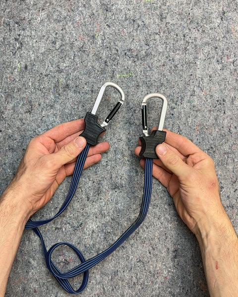 Bungee Cords with Carabiner Clips, Set of 2