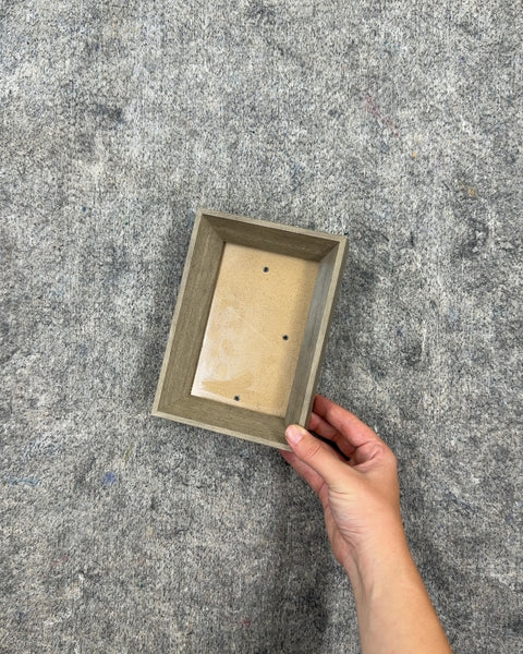 Small Gray Wood Frame, 4 x 6 in