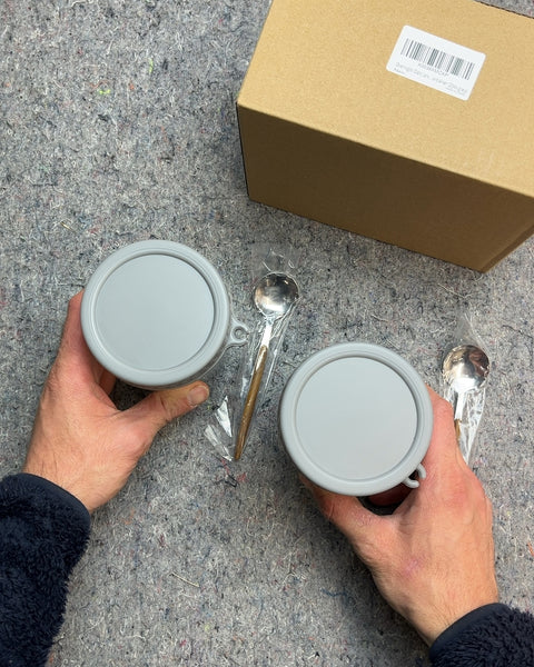 Brand New Overnight Oats Jars with Spoons, Set of 2