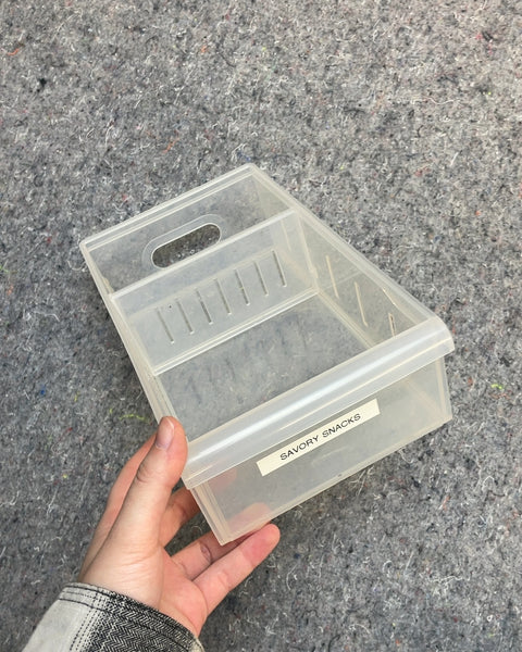 Clear Plastic Storage Bin