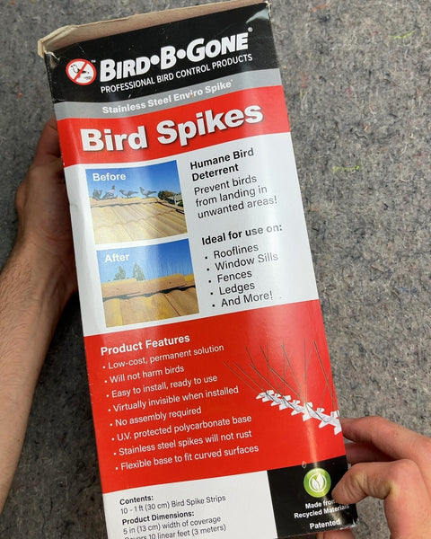 Bird-B-Gone Stainless Steel Enviro Spike Bird Spikes