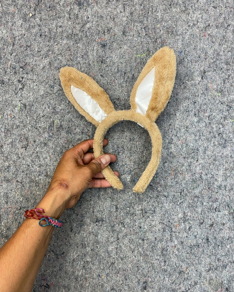 Brown Bunny Ears Headband