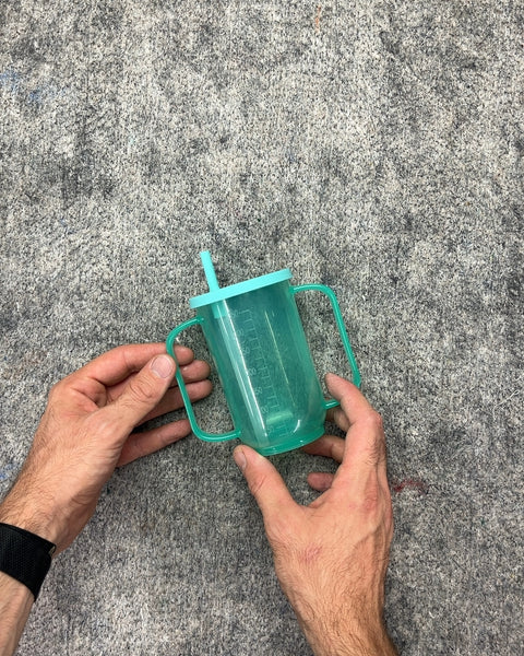 Green Two-Handle Sippy Cup