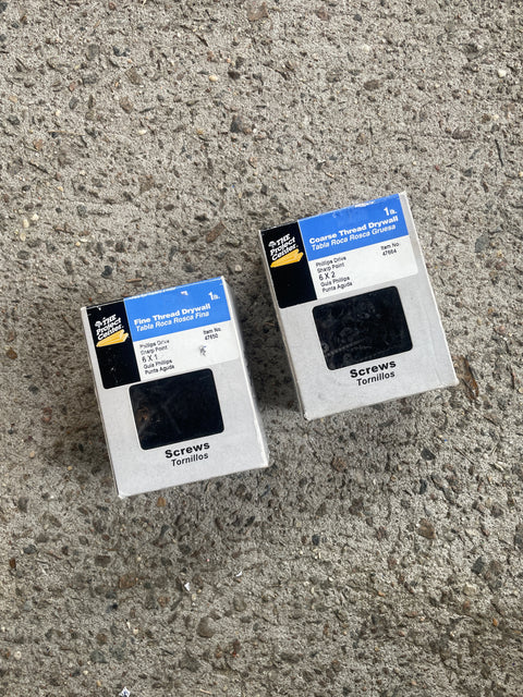 Screws, 6x2” and 6x1”