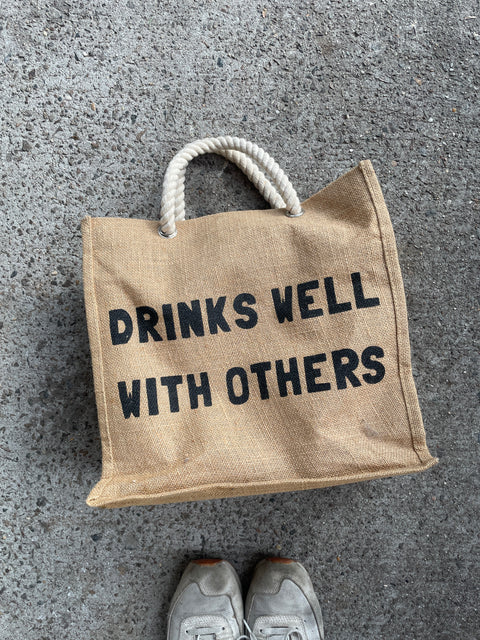 Wine Bottle Canvas Bag that Holds 6 Bottles