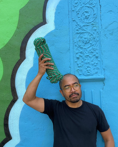 Green and Red Rope Coil
