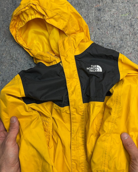 The North Face Yellow and Black Rain Jacket, Size Kids 4T