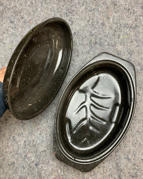 Roaster Pan Fit for 2 Cornish Hens