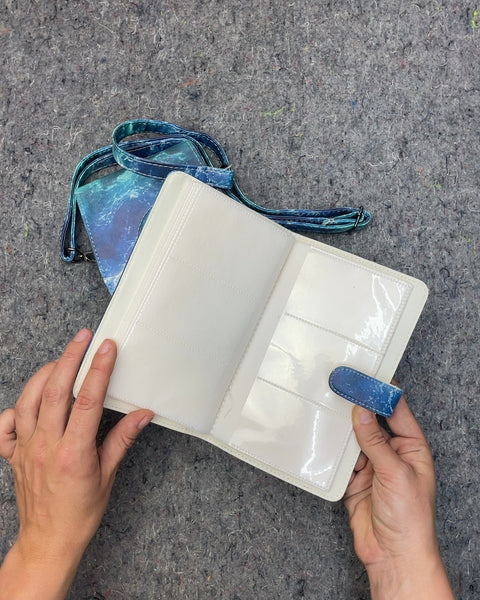 Blue Swirl Camera Case and Photo Album Set