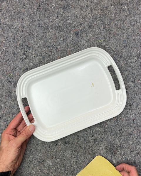 Le Creuset White Serving Platter, 12"