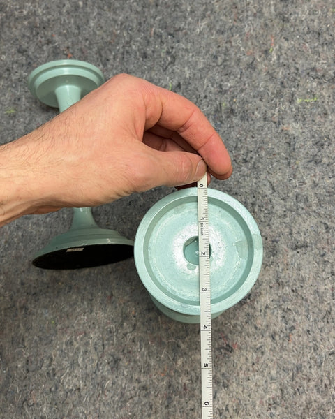 Pair of Light Blue Candlestick Holders