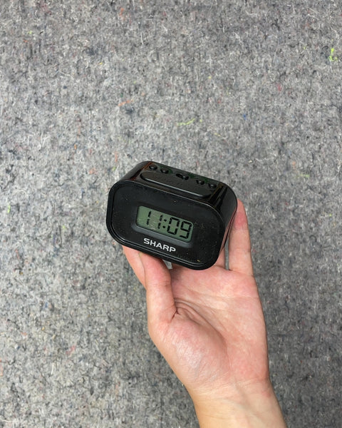 Sharp Black Digital Alarm Clock