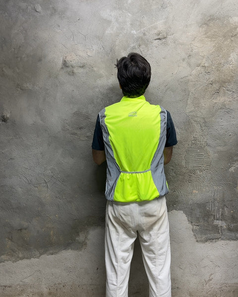 ROCK BROS Fluorescent Yellow Reflective Cycling Vest, Size L
