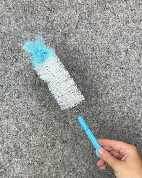 Blue and White Bottle Brush