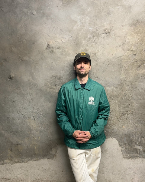 Franklin Marshall Green Windbreaker Jacket, Size L