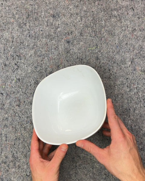 Ciara De Lawrentiis White Ceramic Bowl, 8"