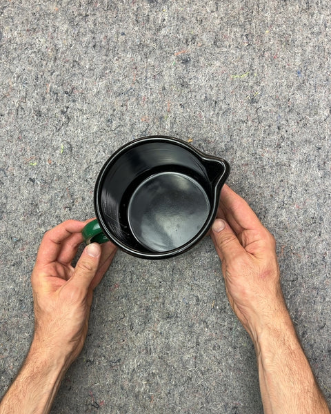 Vintage Chantal Green Enamel Measuring Cup