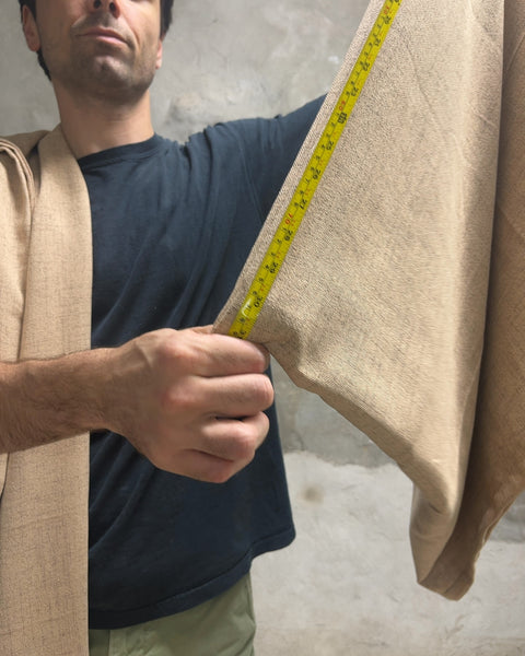 Beige Linen Textured Grommet Top Curtain Panels, 50x60" Each