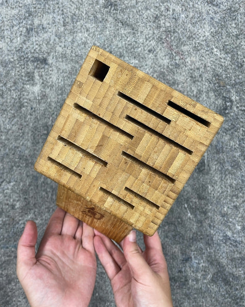 Large Bamboo Knife Block, 13 x 5 in