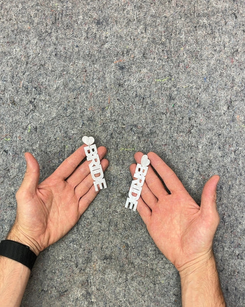 White Bride Earrings
