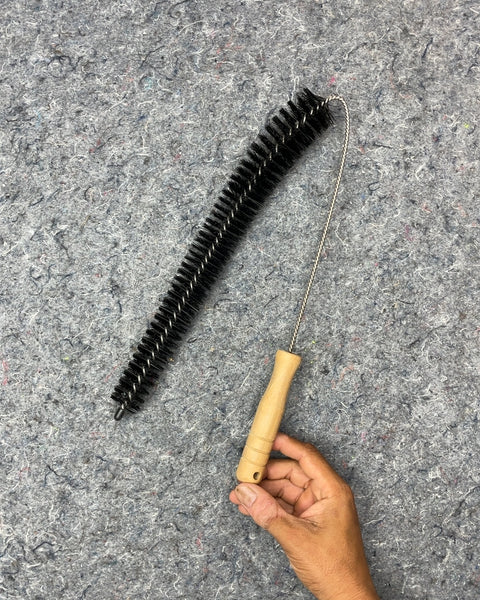 Long Flexible Cleaning Brush with Wood Handle