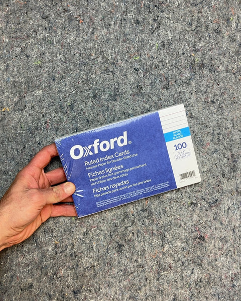 Oxford Ruled Index Cards, 100 Count