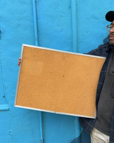 Cork Board with Silver Frame, 18x24"