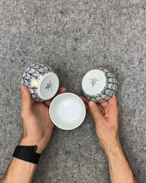 Set of 3 Threshold Patterned Small Bowls