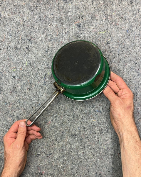 Vintage Chantal Enamel Coated Steel Saucepan