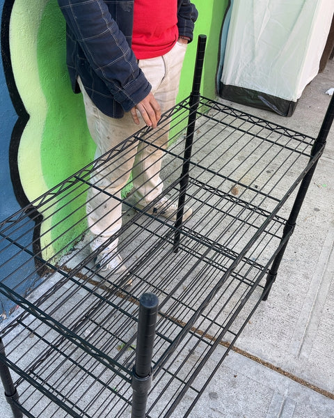 Black Wire Shelving Unit, W36xD18xH37"