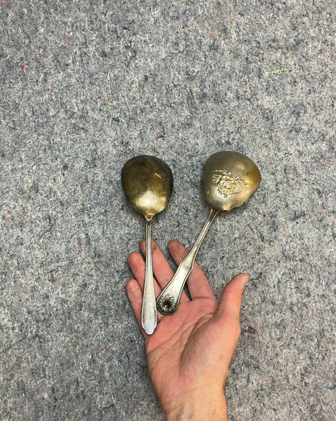 Two Vintage Silver Plated Spoons