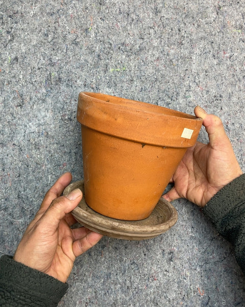 Terracotta Clay Pot with Saucer