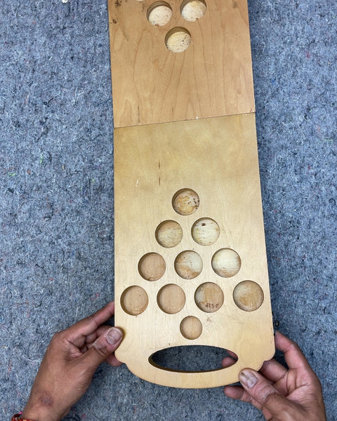 Wooden Shot Pong Game Board
